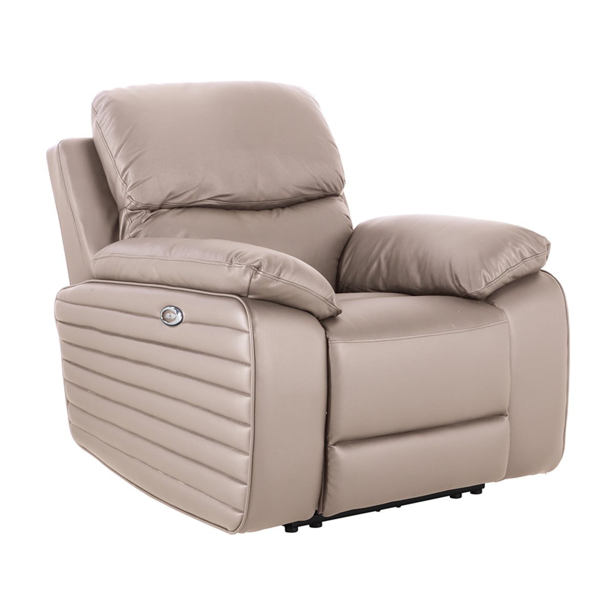 โซฟาหนังปรับไฟฟ้า 1 ที่นั่ง รุ่น โมเมนโต้ สีน้ำตาลอ่อน