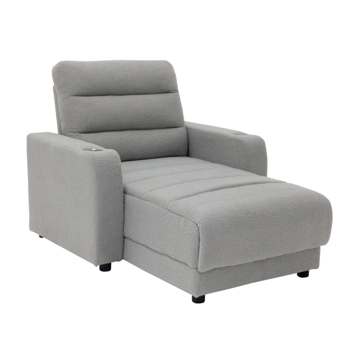 เก้าอี้พักผ่อนปรับระดับไฟฟ้า 1 ที่นั่ง รุ่น Navinda สีเทา (108x151x98 Cm.)