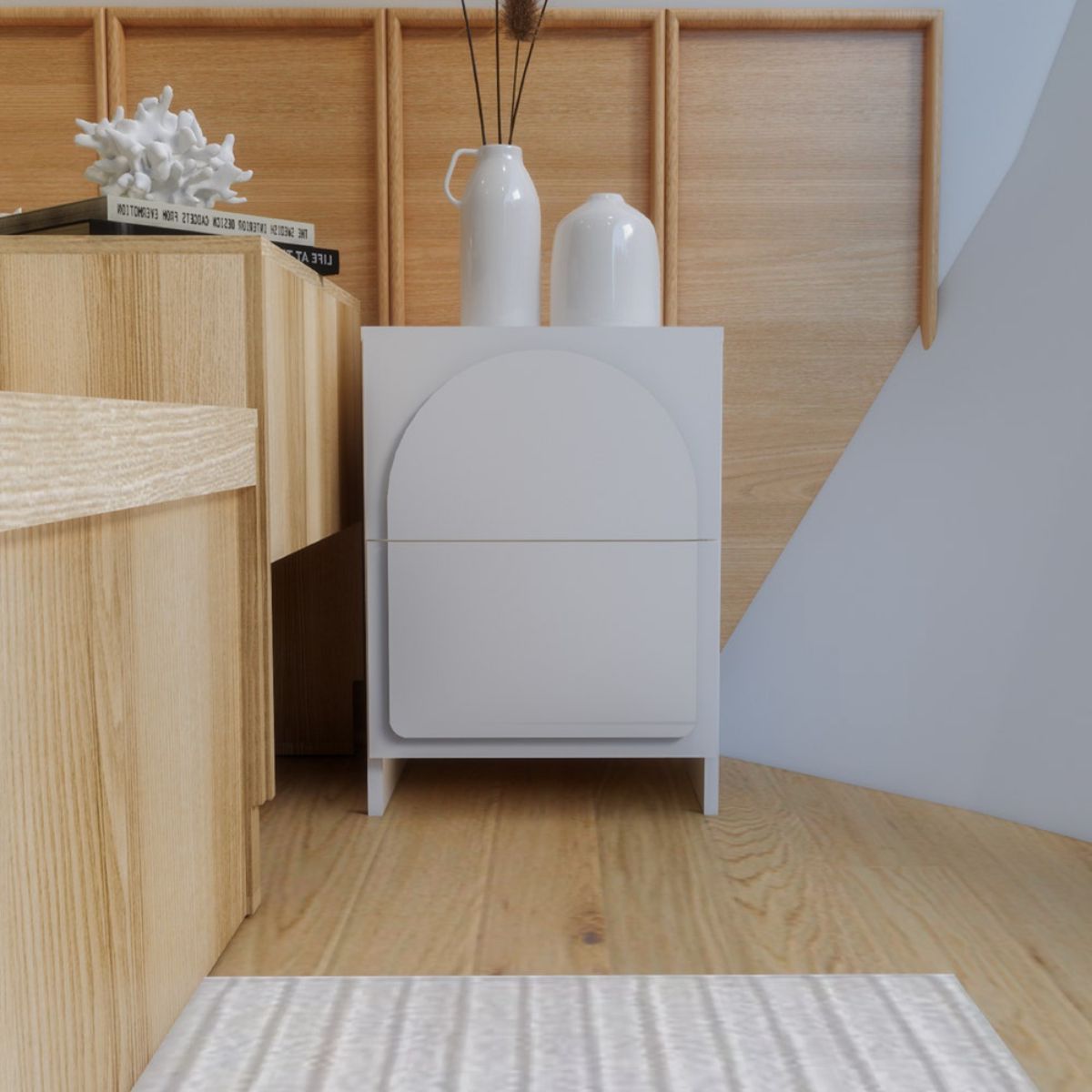 Koncept Furniture ตู้ข้างลิ้นชัก KC-PLAY รุ่น NORDIS สีขาว (40x35x55 Cm.)