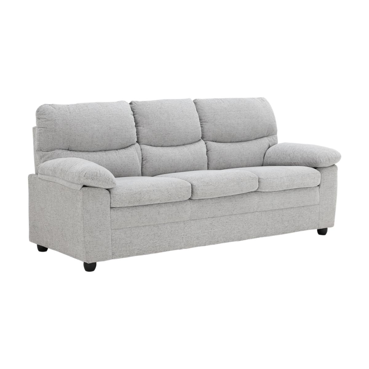 Index Living Mall โซฟาผ้า 3 ที่นั่ง รุ่นแอตลาส สีเทาอ่อน